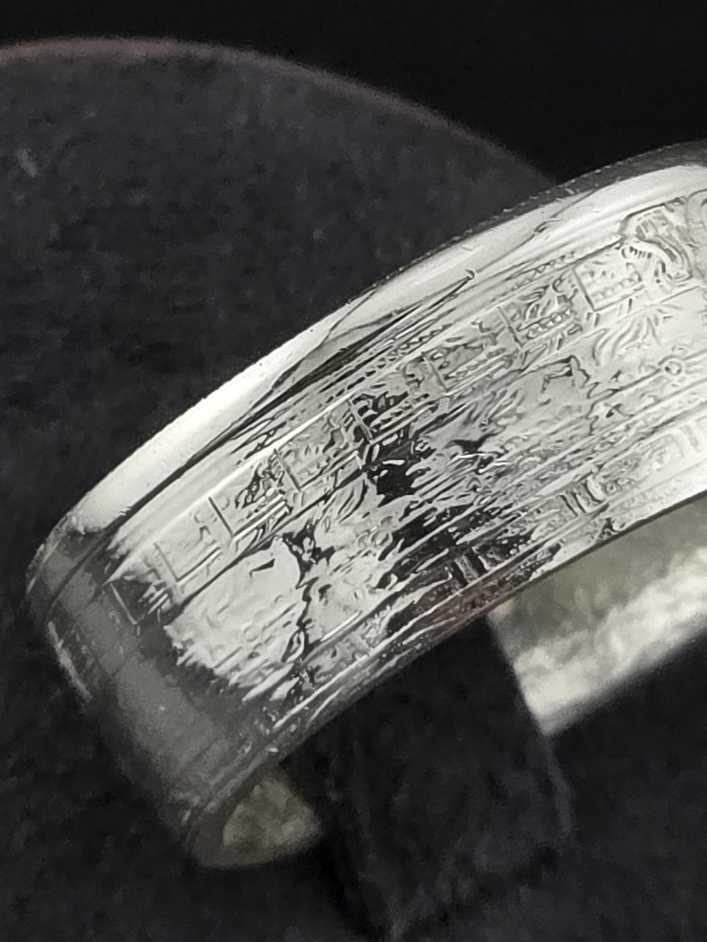 Aztec Calendar Sun Stone Ring – .999 Fine Silver Statement Band (1/2 oz.)