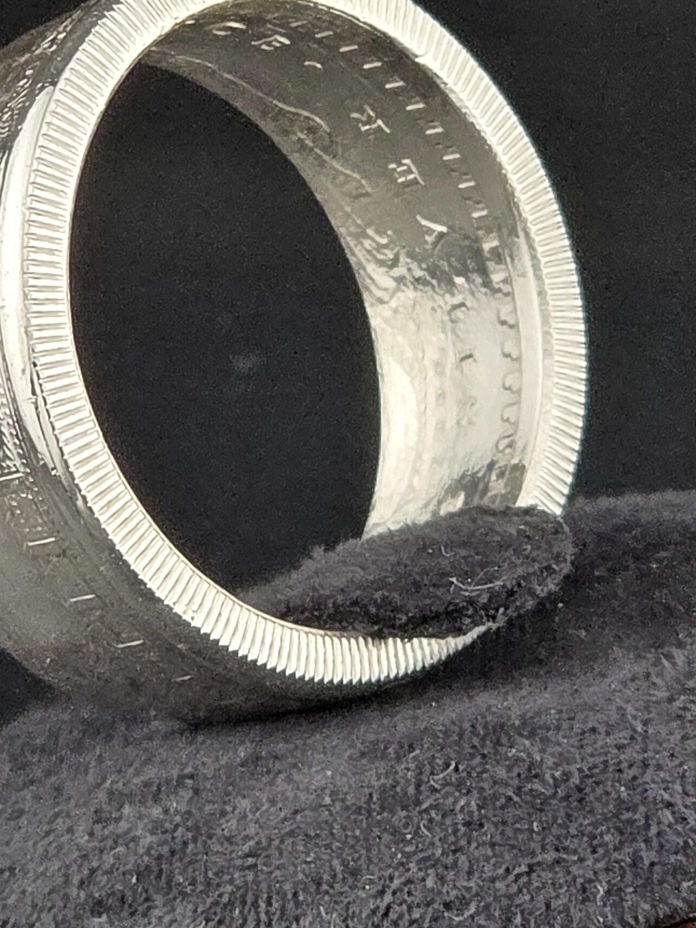 Aztec Calendar Sun Stone Ring – .999 Fine Silver Statement Band (1/2 oz.)